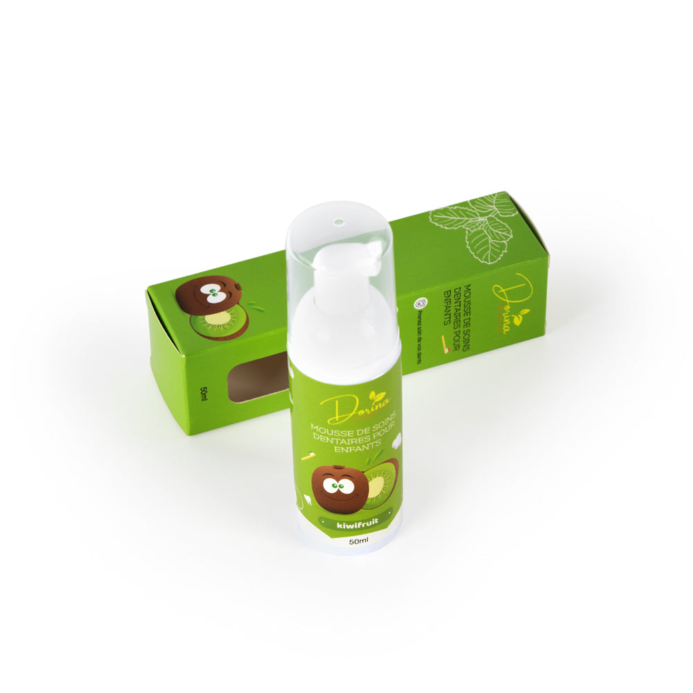 Mousse de dentifrice BIO aux fruits pour enfants - BRILLADENT KIWI