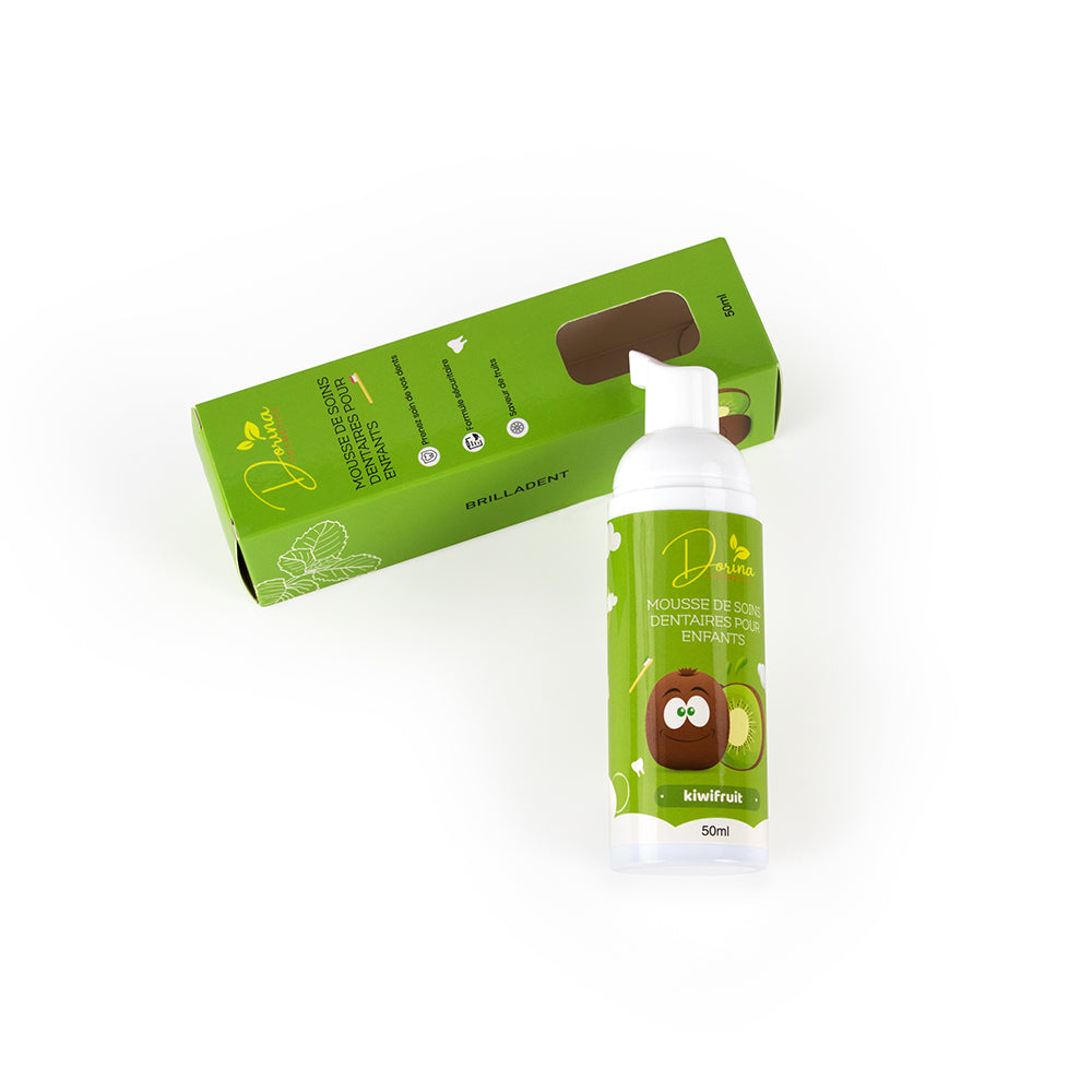 Mousse de dentifrice BIO aux fruits pour enfants - BRILLADENT KIWI