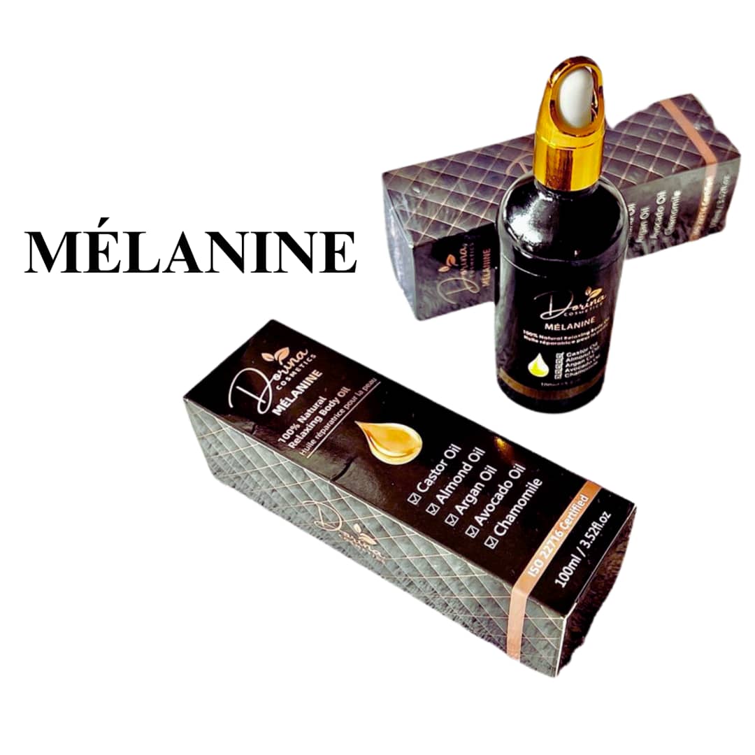 * Melanin - restorative oil for body care and massages