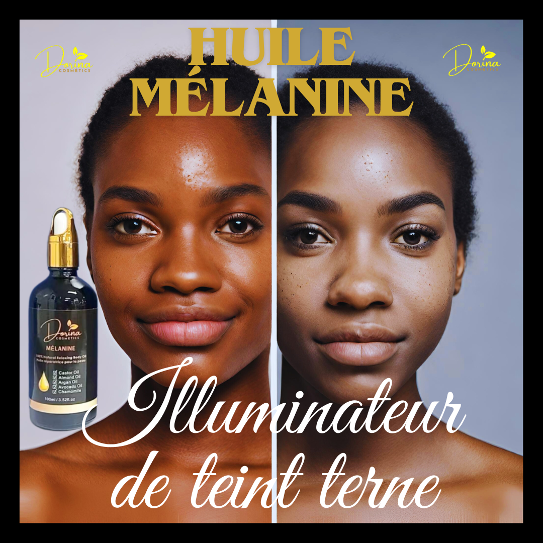 * Melanin - restorative oil for body care and massages