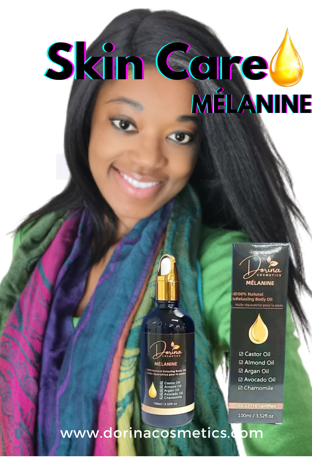 * Melanin - restorative oil for body care and massages